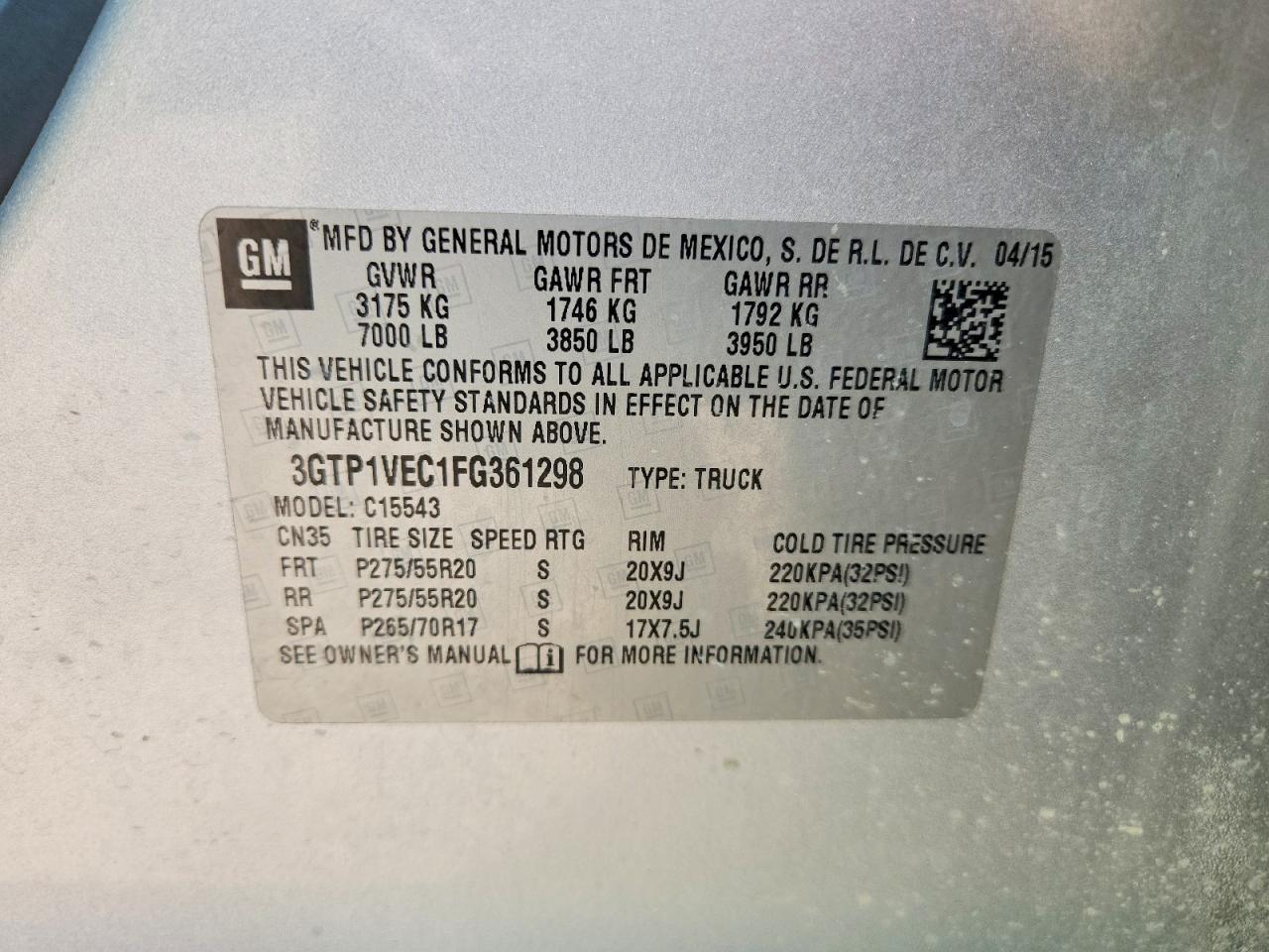 2015 GMC SIERRA C1500 SLT photo 23