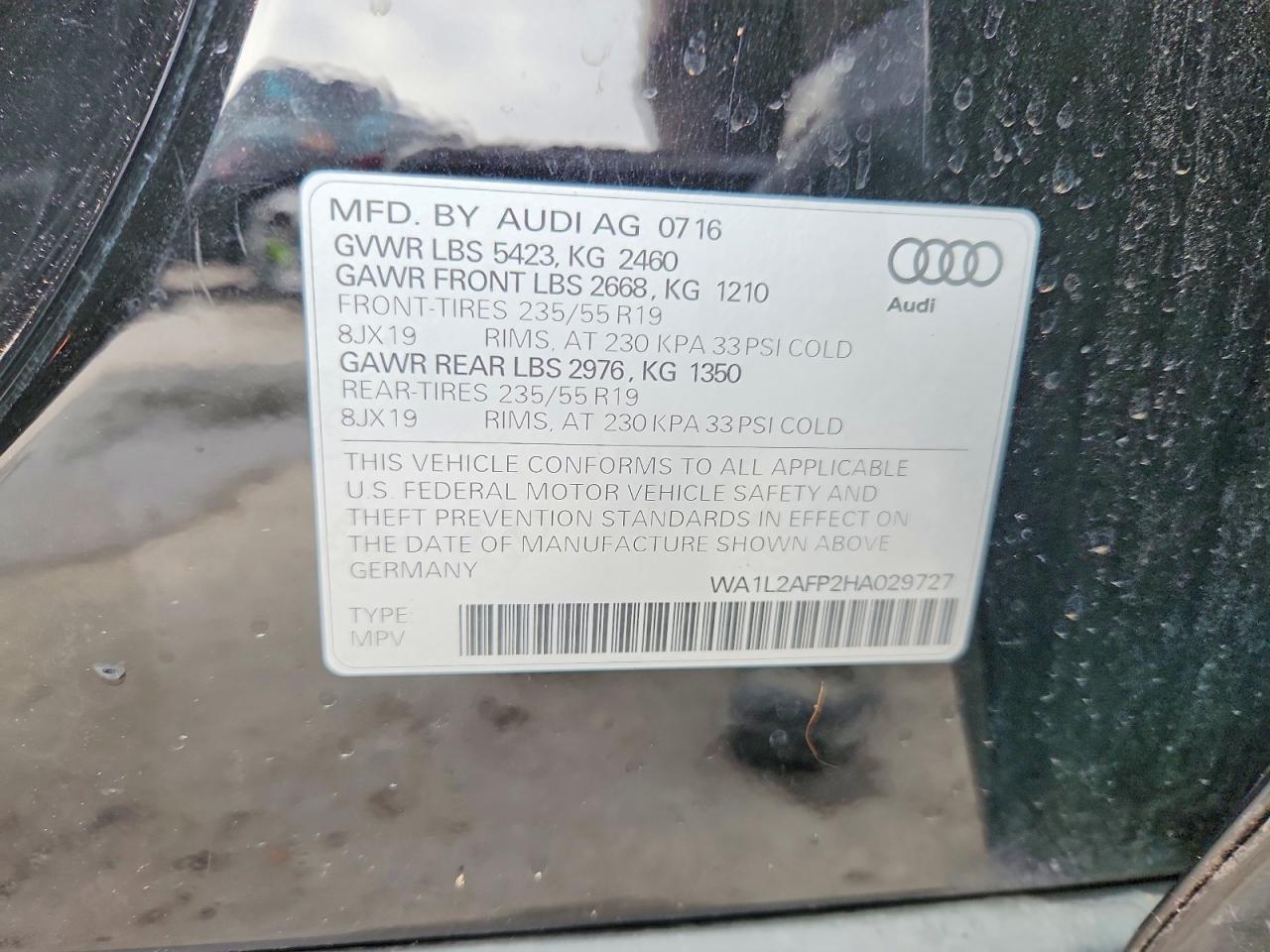 2017 AUDI Q5 PREMIUM PLUS photo 13