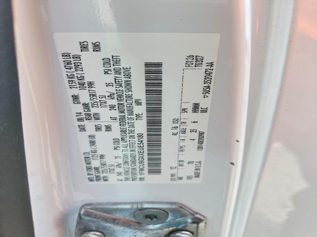 2014 FORD ESCAPE SE photo 27