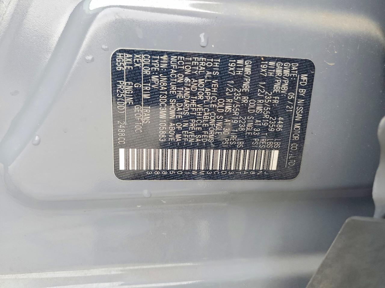 2021 NISSAN ROGUE PLATINUM photo 27