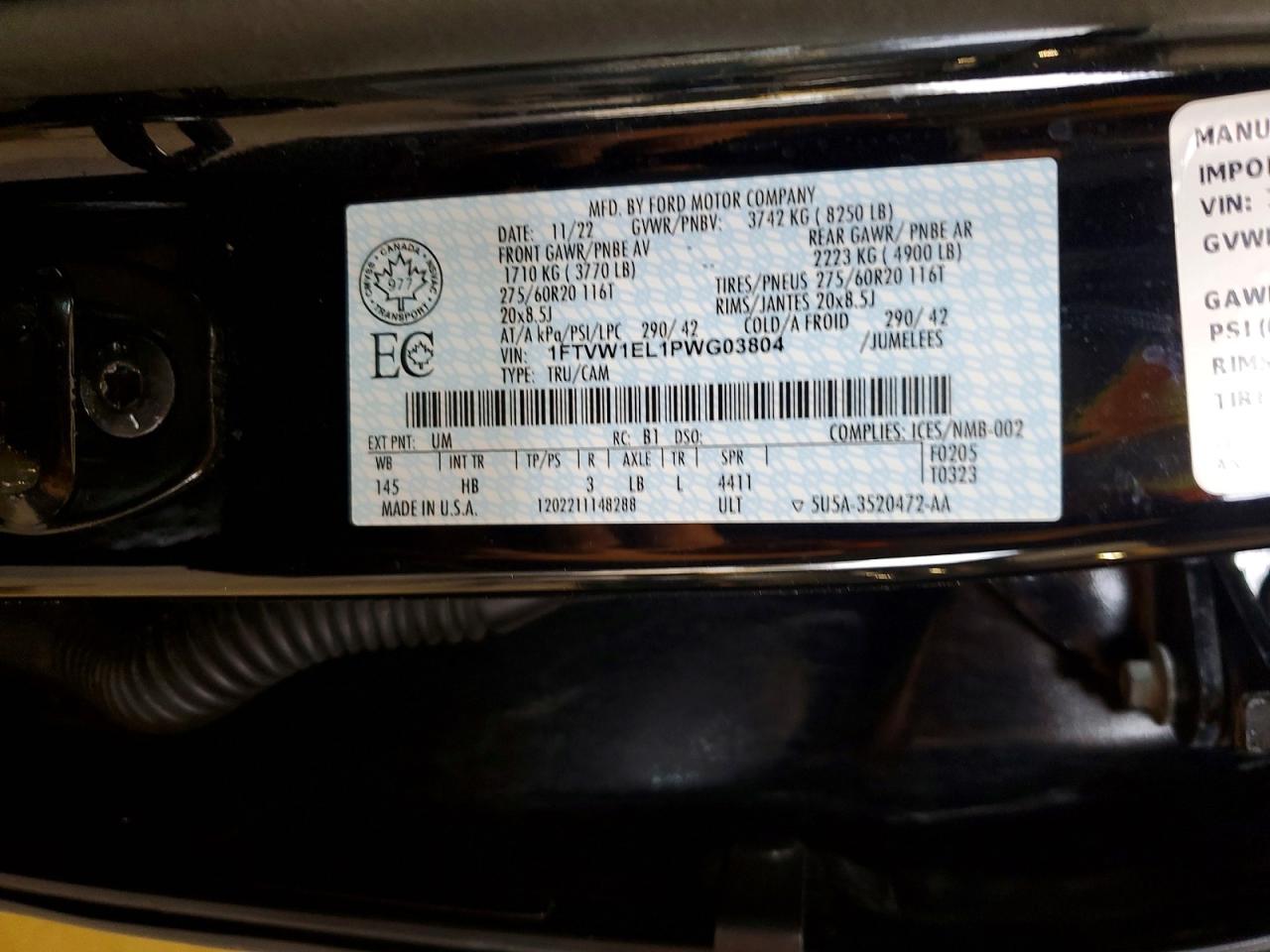 2023 FORD F150 LIGHTNING PRO photo 25