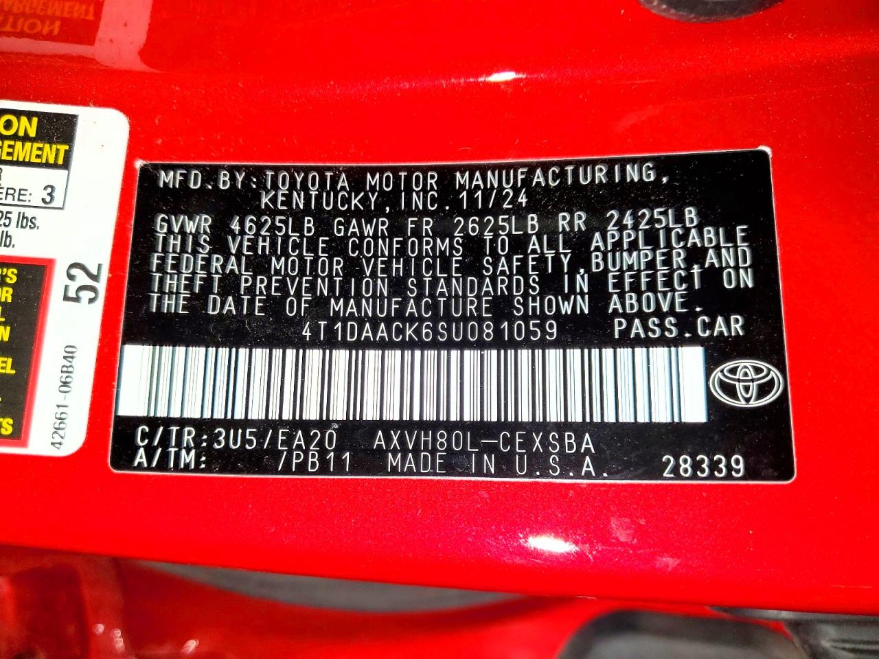 2025 TOYOTA CAMRY XSE photo 23