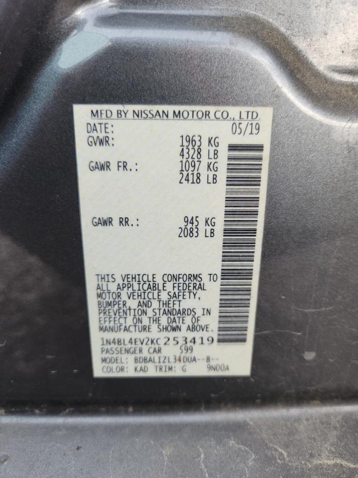 2019 NISSAN ALTIMA 2.5 SL photo 23