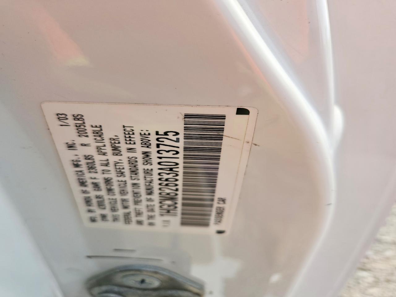 2003 HONDA ACCORD photo 37
