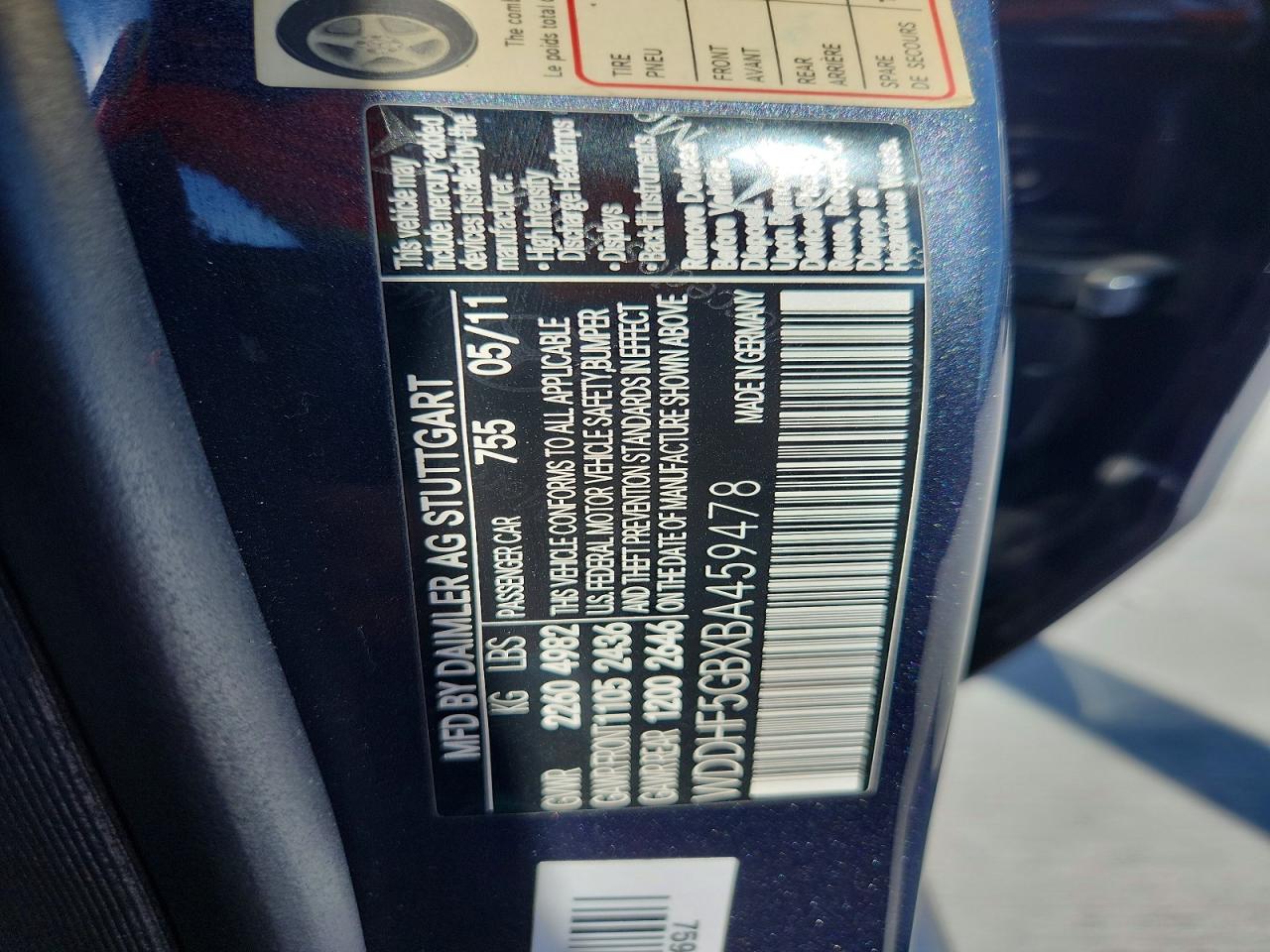 2011 MERCEDES-BENZ E 350 photo 34