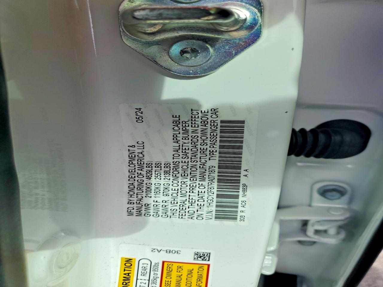 2024 HONDA ACCORD TOURING HYBRID photo 34