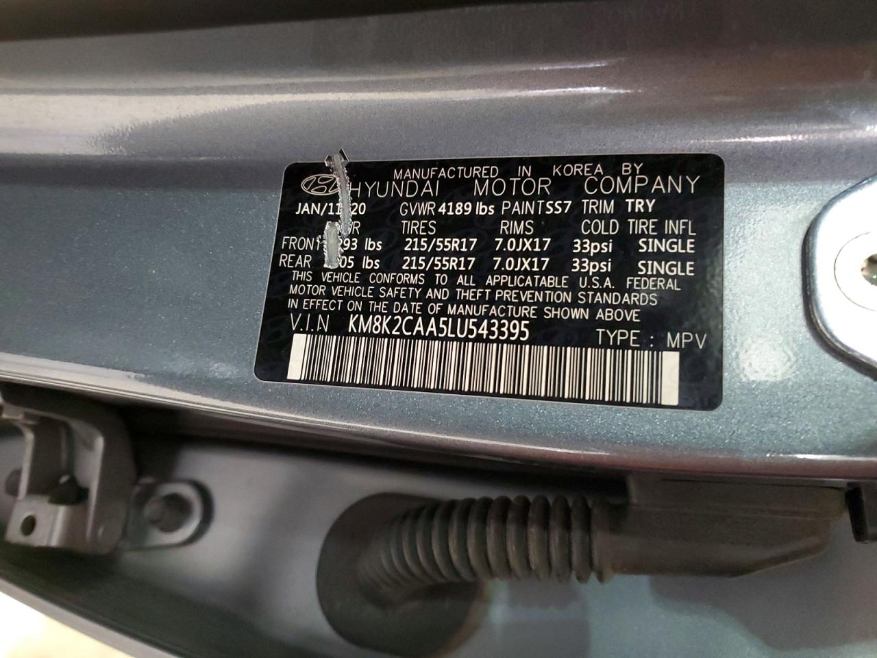2020 HYUNDAI KONA SEL photo 23