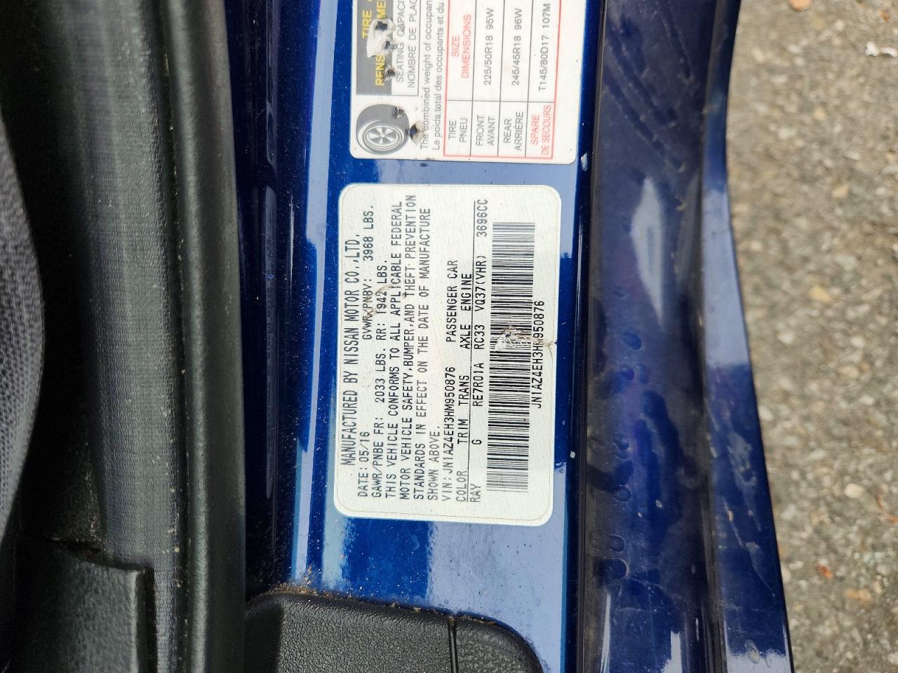 2017 NISSAN 370Z BASE photo 37
