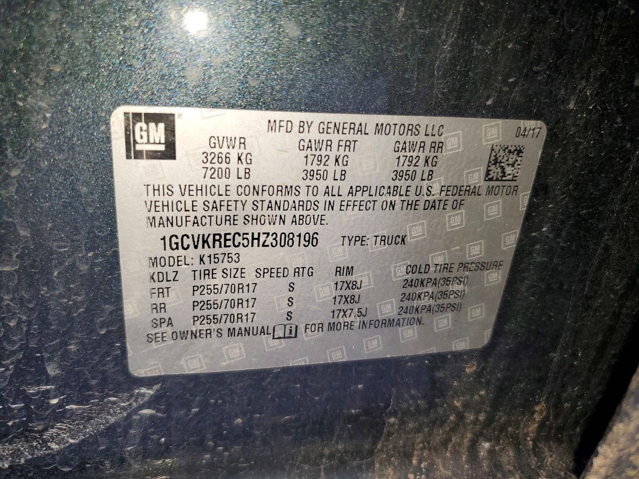 2017 CHEVROLET SILVERADO K1500 LT photo 13