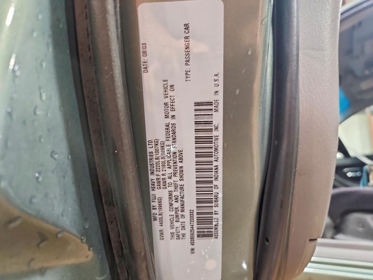2004 SUBARU LEGACY L SPECIAL photo 23