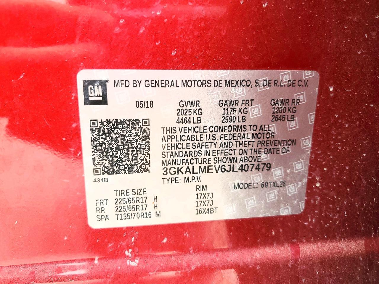 2018 GMC TERRAIN SLE photo 37