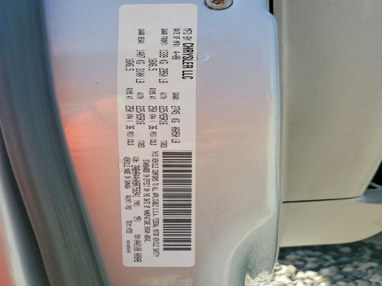 2008 CHRYSLER TOWN & COUNTRY LX photo 37