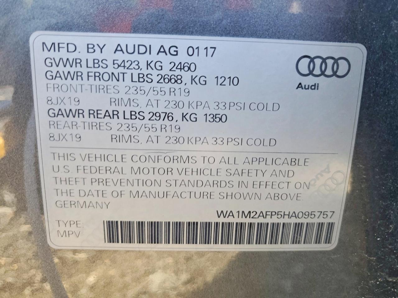2017 AUDI Q5 PREMIUM PLUS photo 25