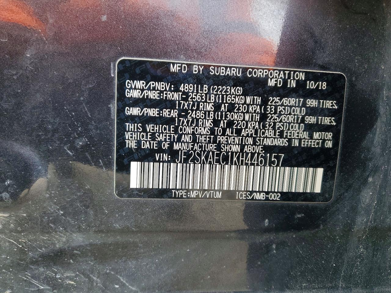 2019 SUBARU FORESTER PREMIUM photo 13