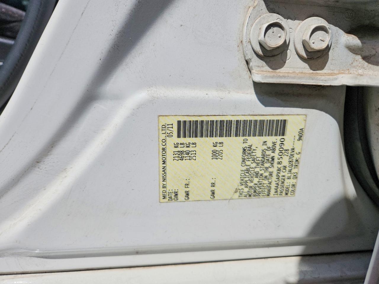 2011 NISSAN MAXIMA 3.5 S photo 23