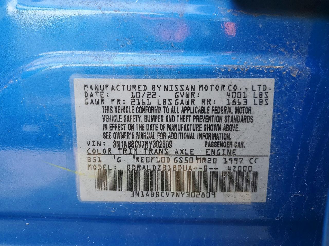 2022 NISSAN SENTRA SV photo 25