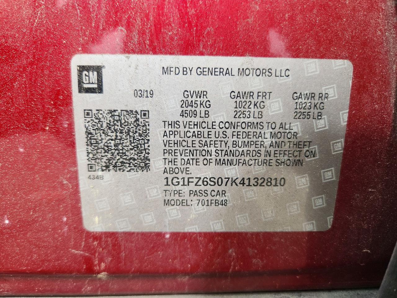 2019 CHEVROLET BOLT EV PREMIER photo 12