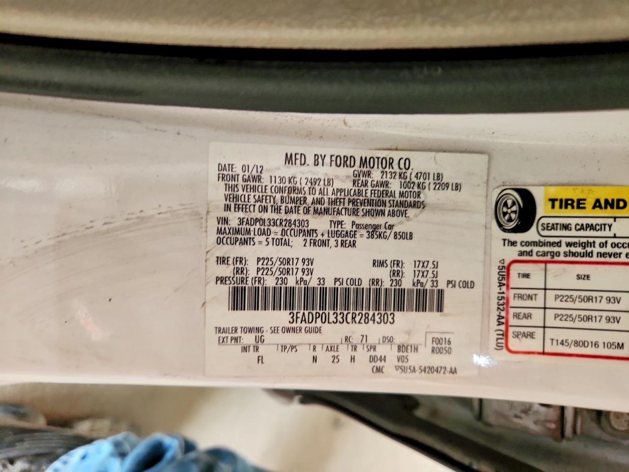 2012 FORD FUSION HYBRID photo 34