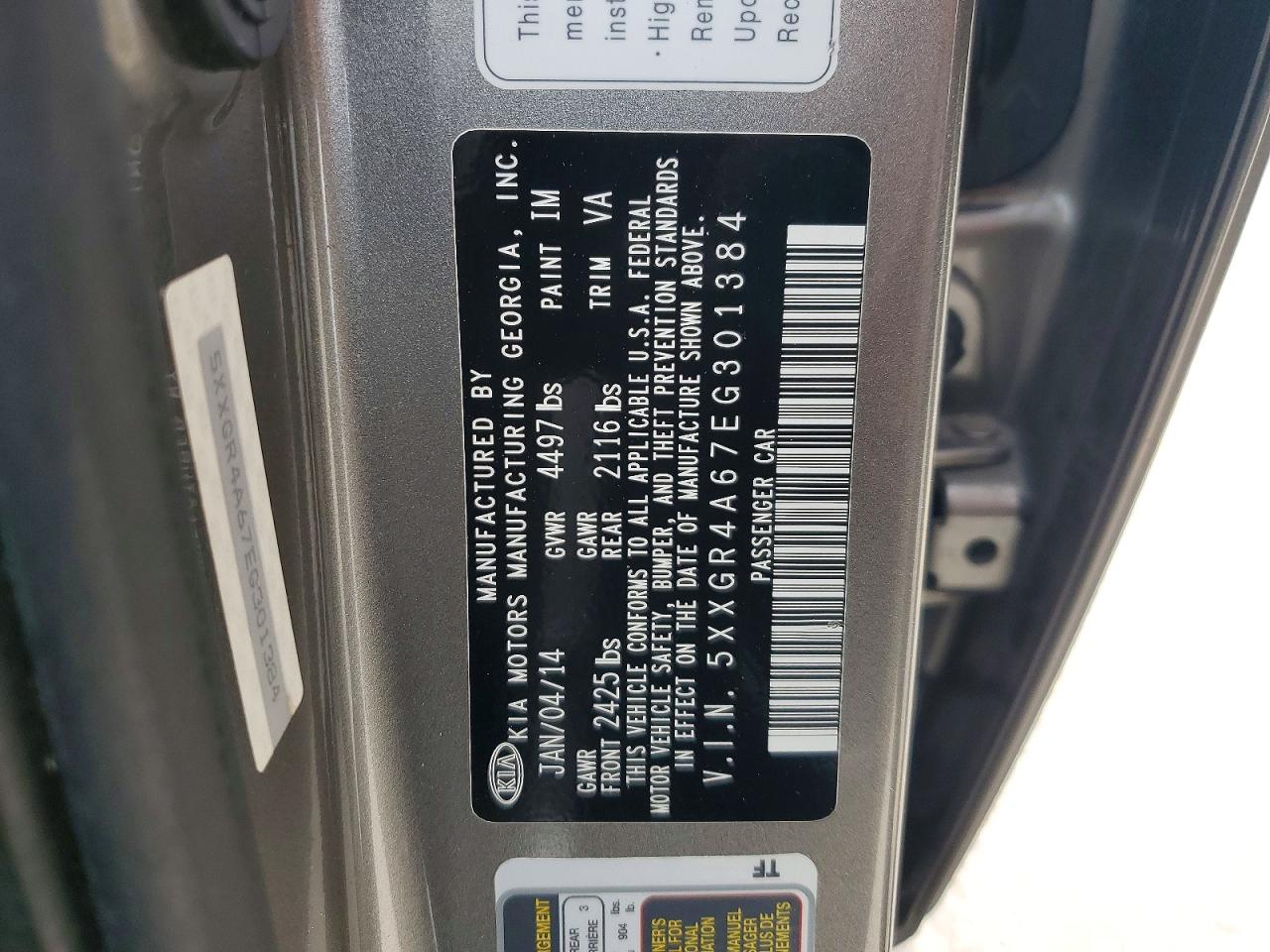 2014 KIA OPTIMA photo 13