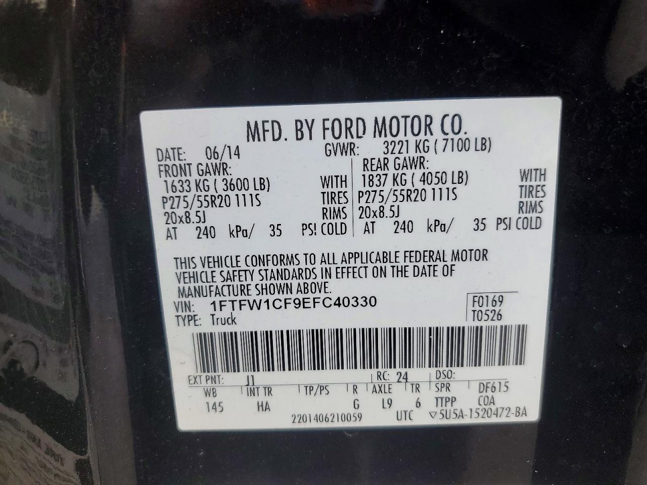 2014 FORD F150 SUPERCREW photo 34