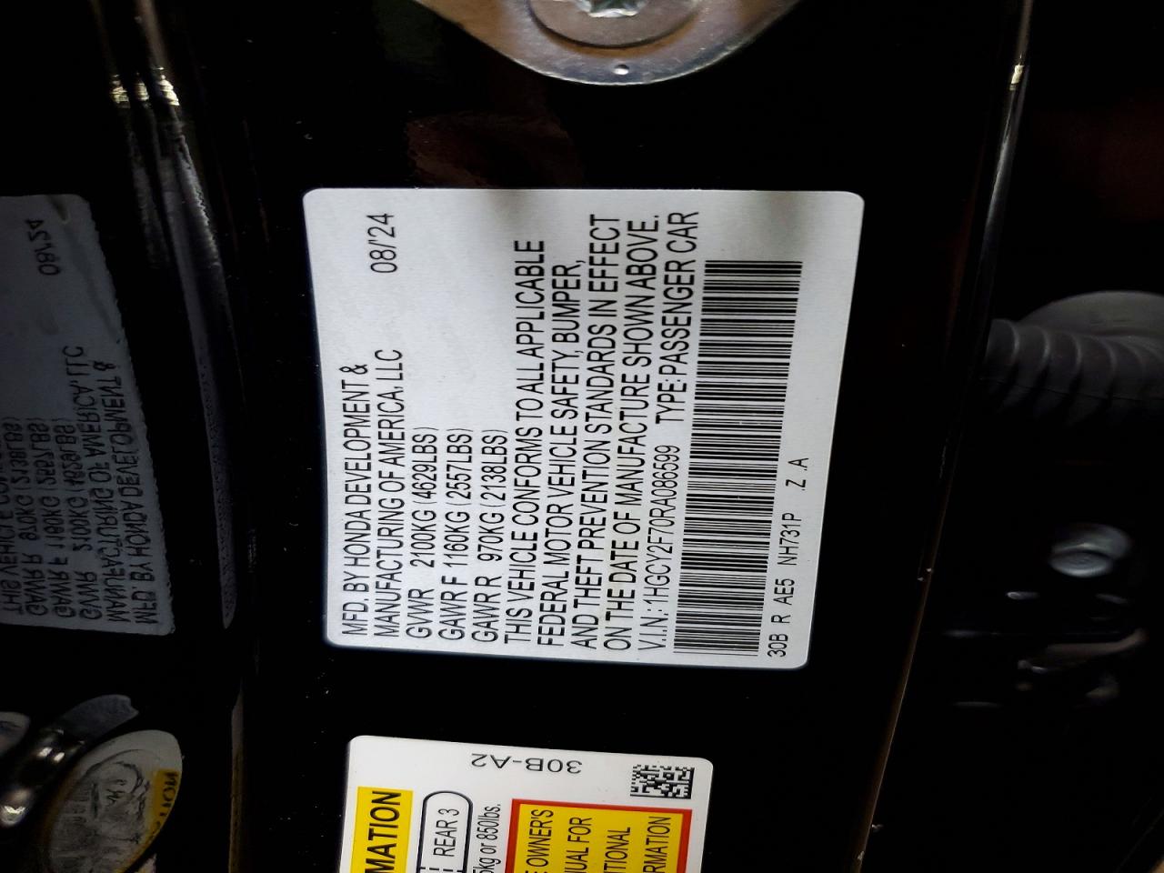 2024 HONDA ACCORD HYBRID SPORT-L photo 23
