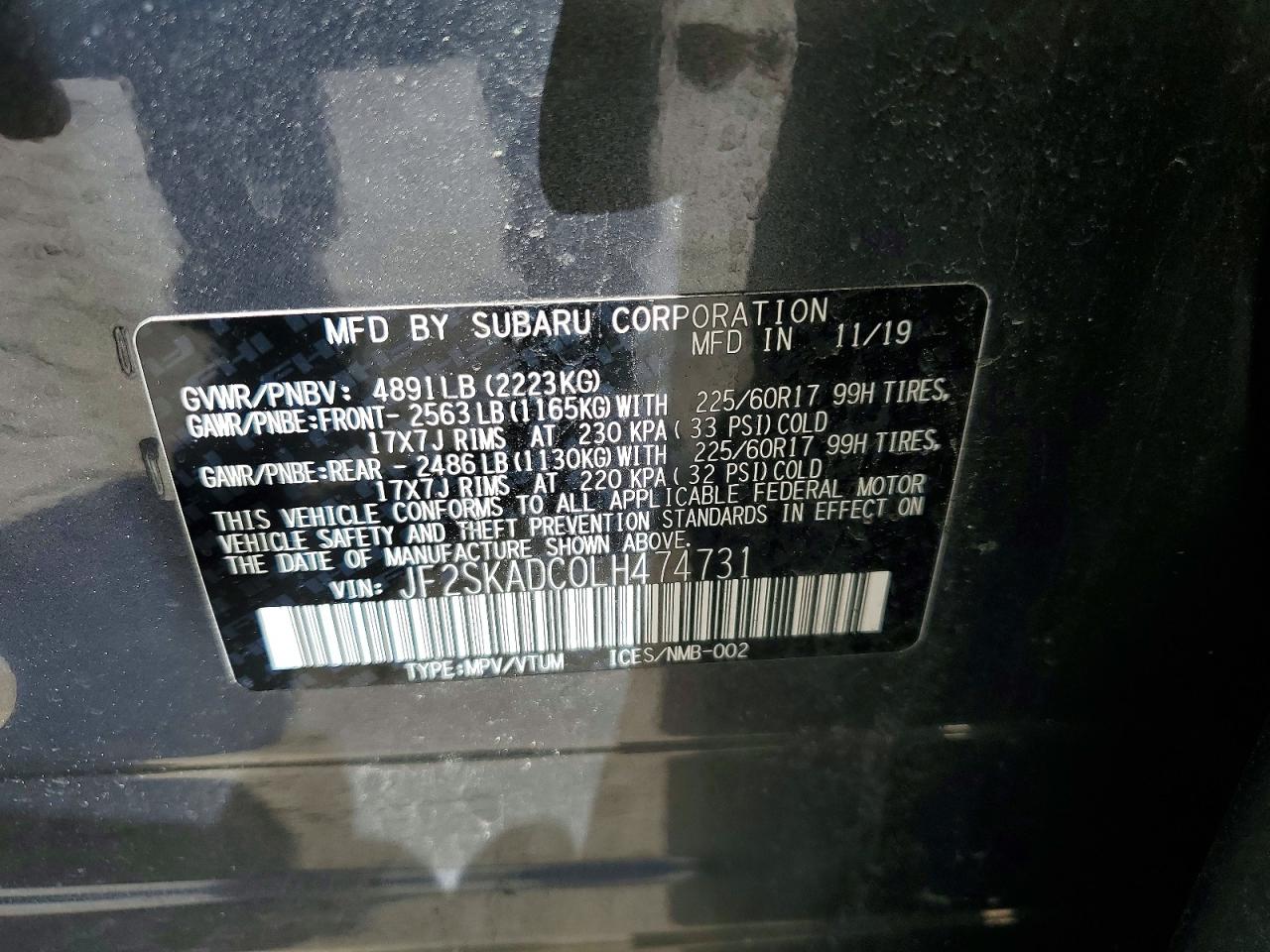 2020 SUBARU FORESTER photo 25