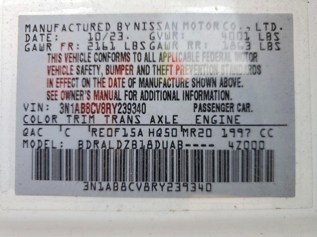 2024 NISSAN SENTRA SV photo 12