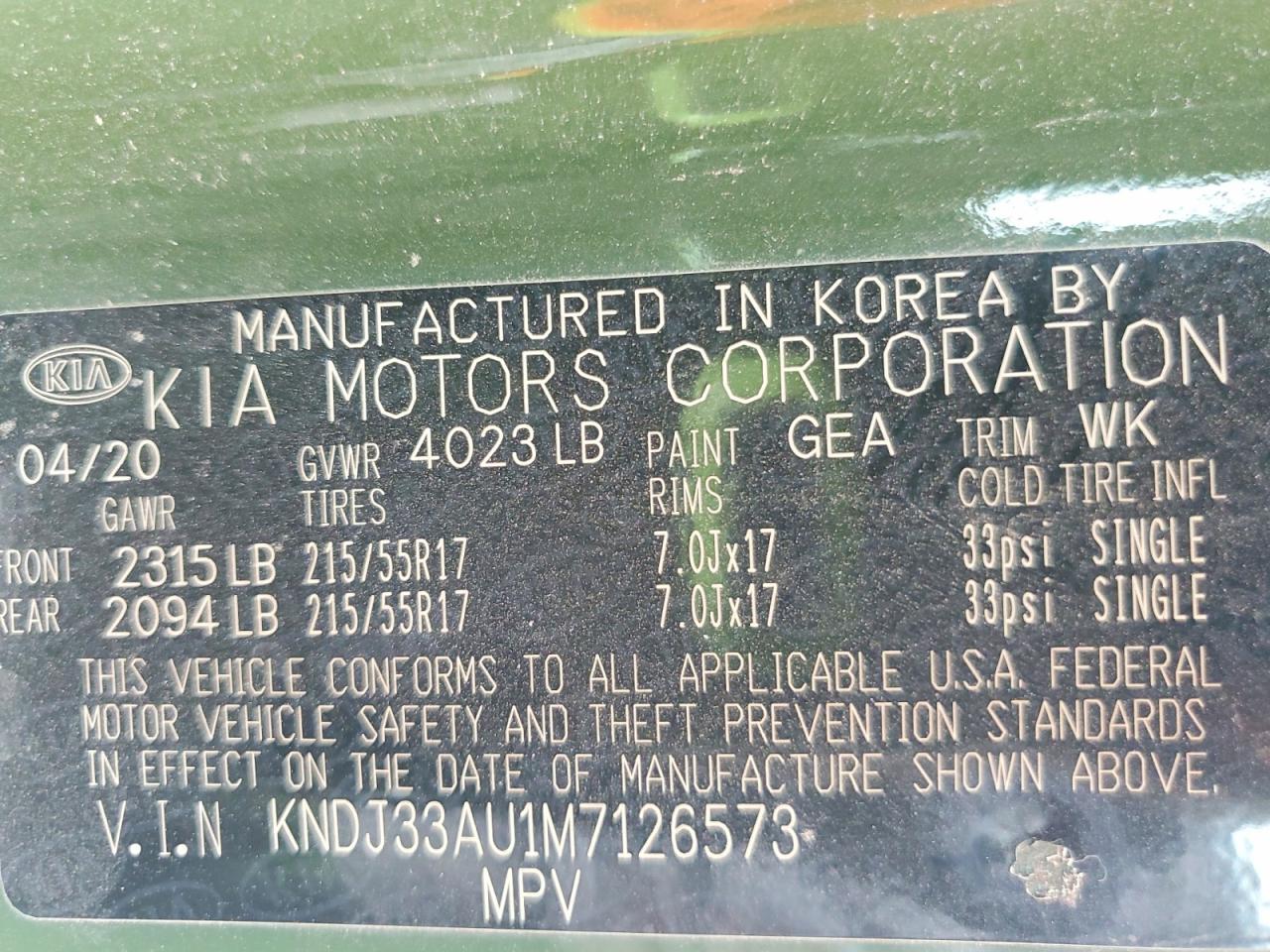 2021 KIA SOUL EX photo 37