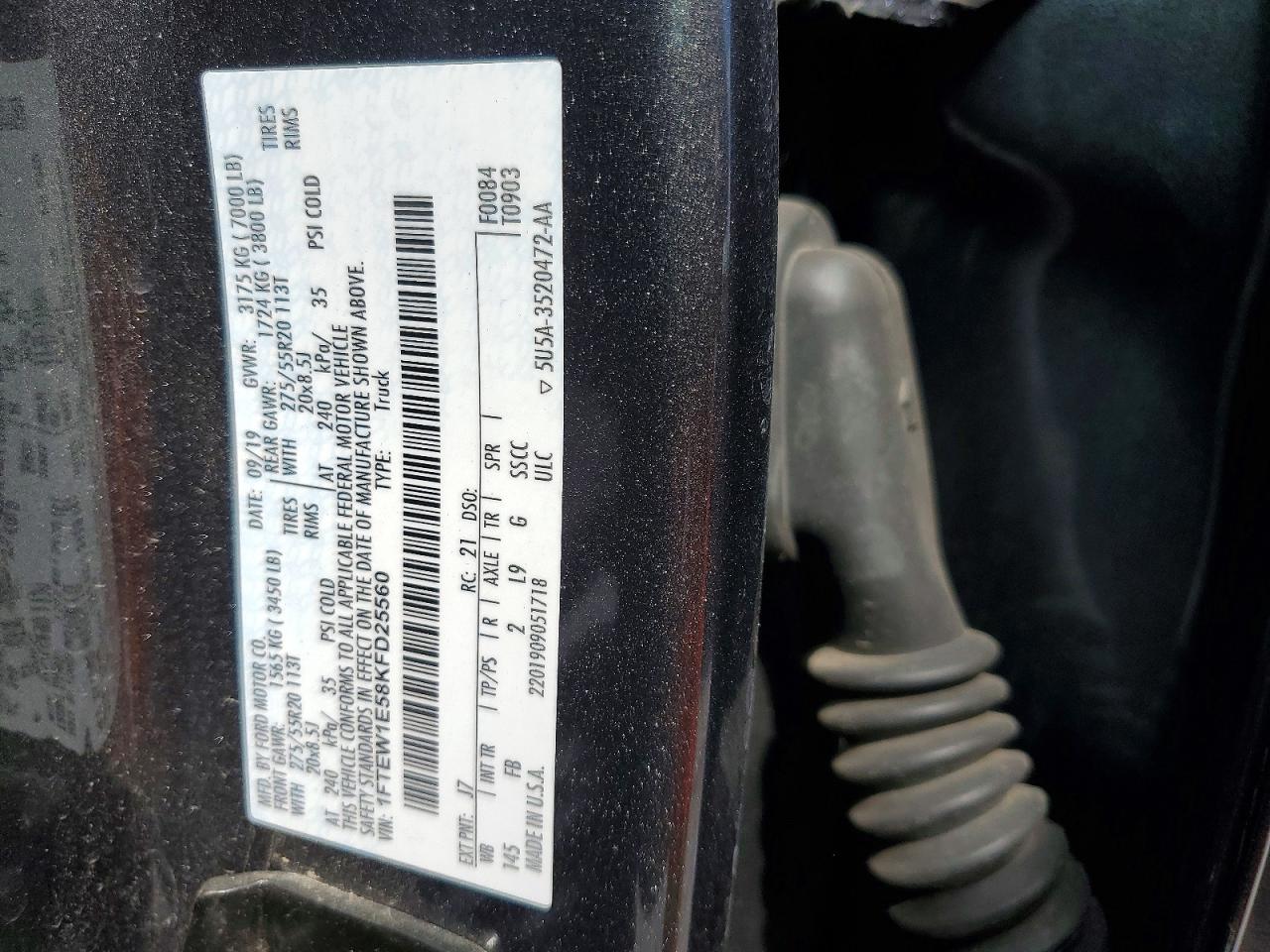 2019 FORD F150 SUPERCREW photo 12