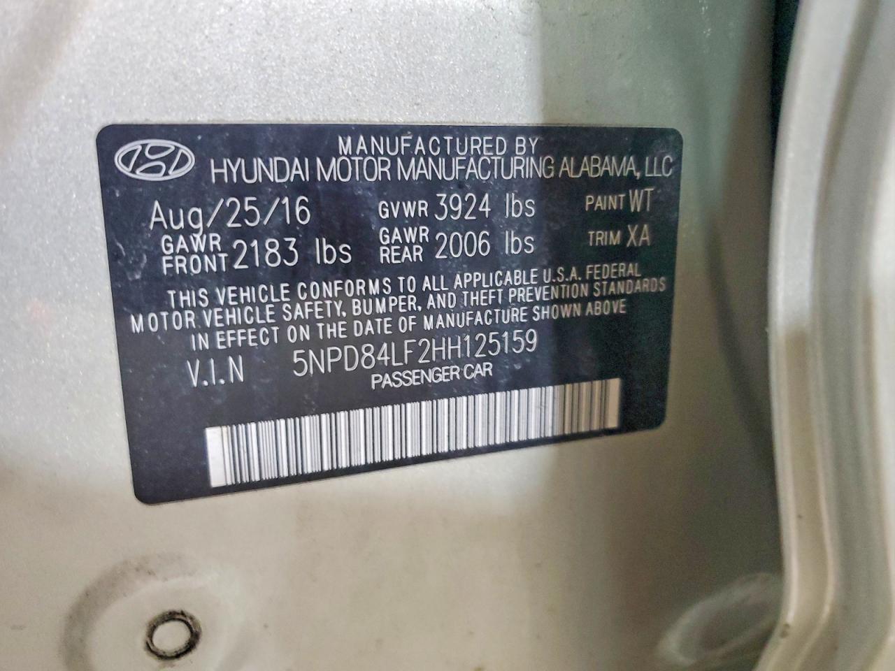 2017 HYUNDAI ELANTRA SE photo 12