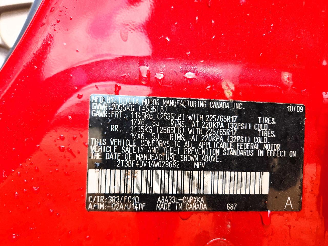 2010 TOYOTA RAV4 BASE photo 12