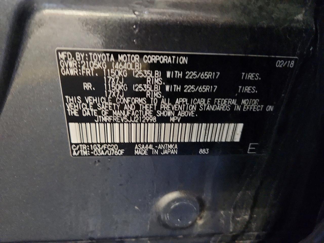 2018 TOYOTA RAV4 XLE photo 40