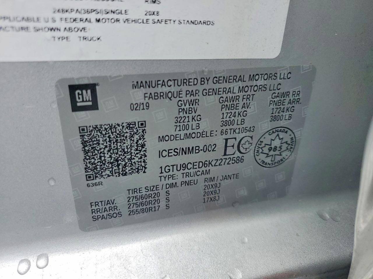 2019 GMC SIERRA K1500 ELEVATION photo 12