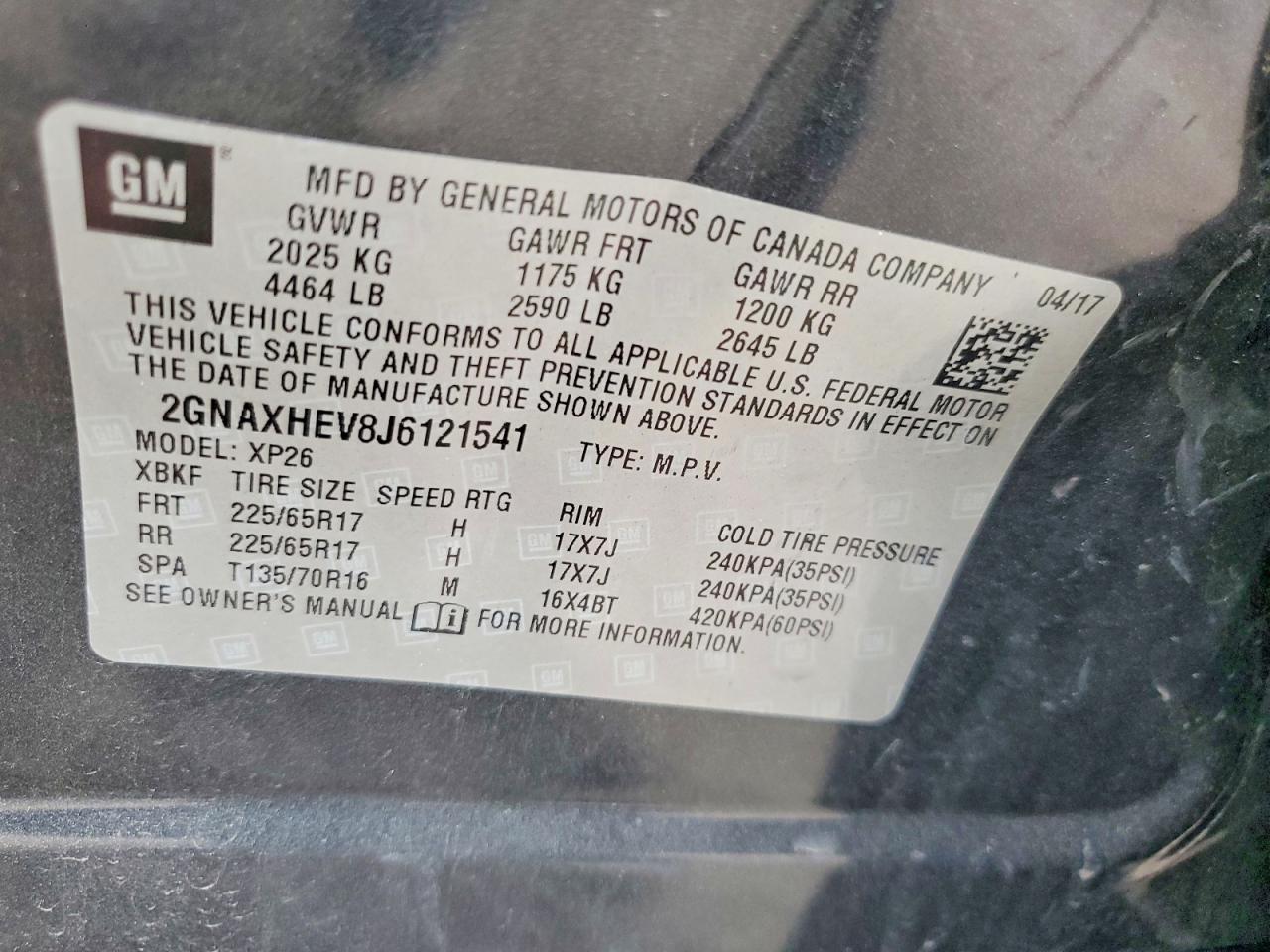 2018 CHEVROLET EQUINOX LS photo 23