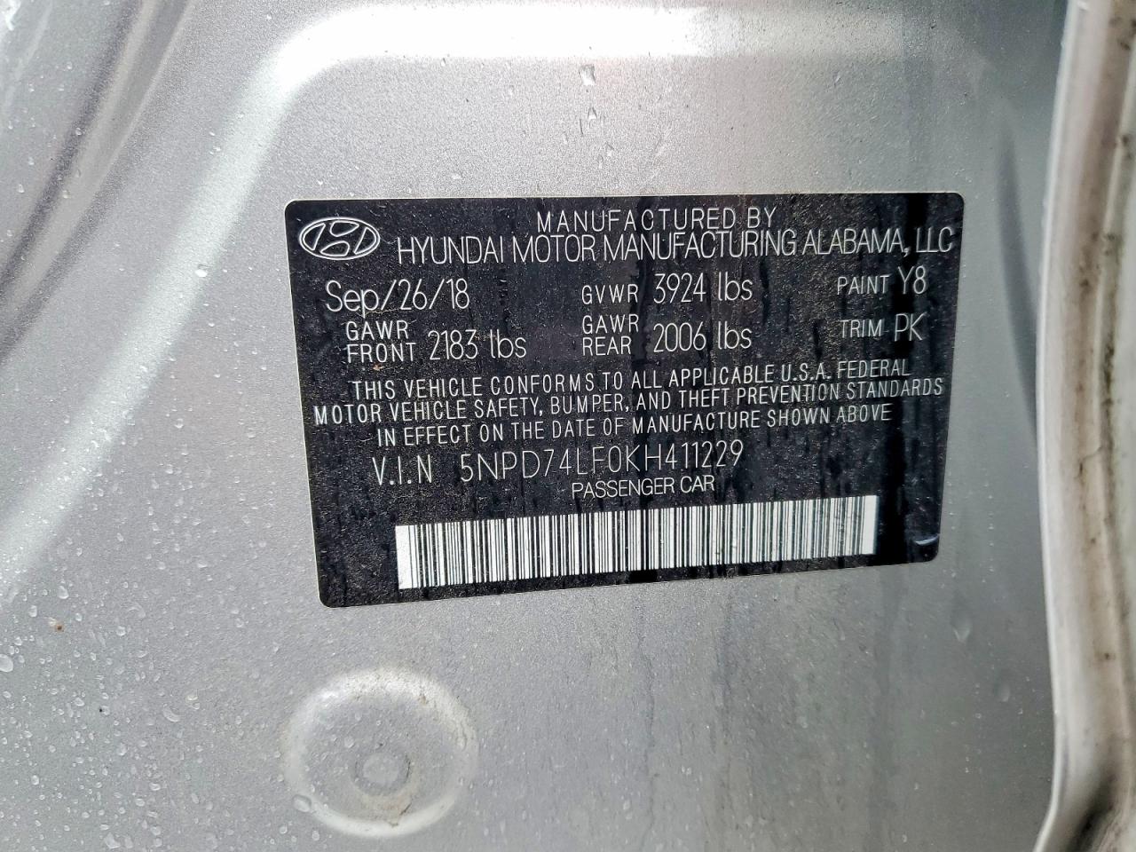 2019 HYUNDAI ELANTRA SE photo 34