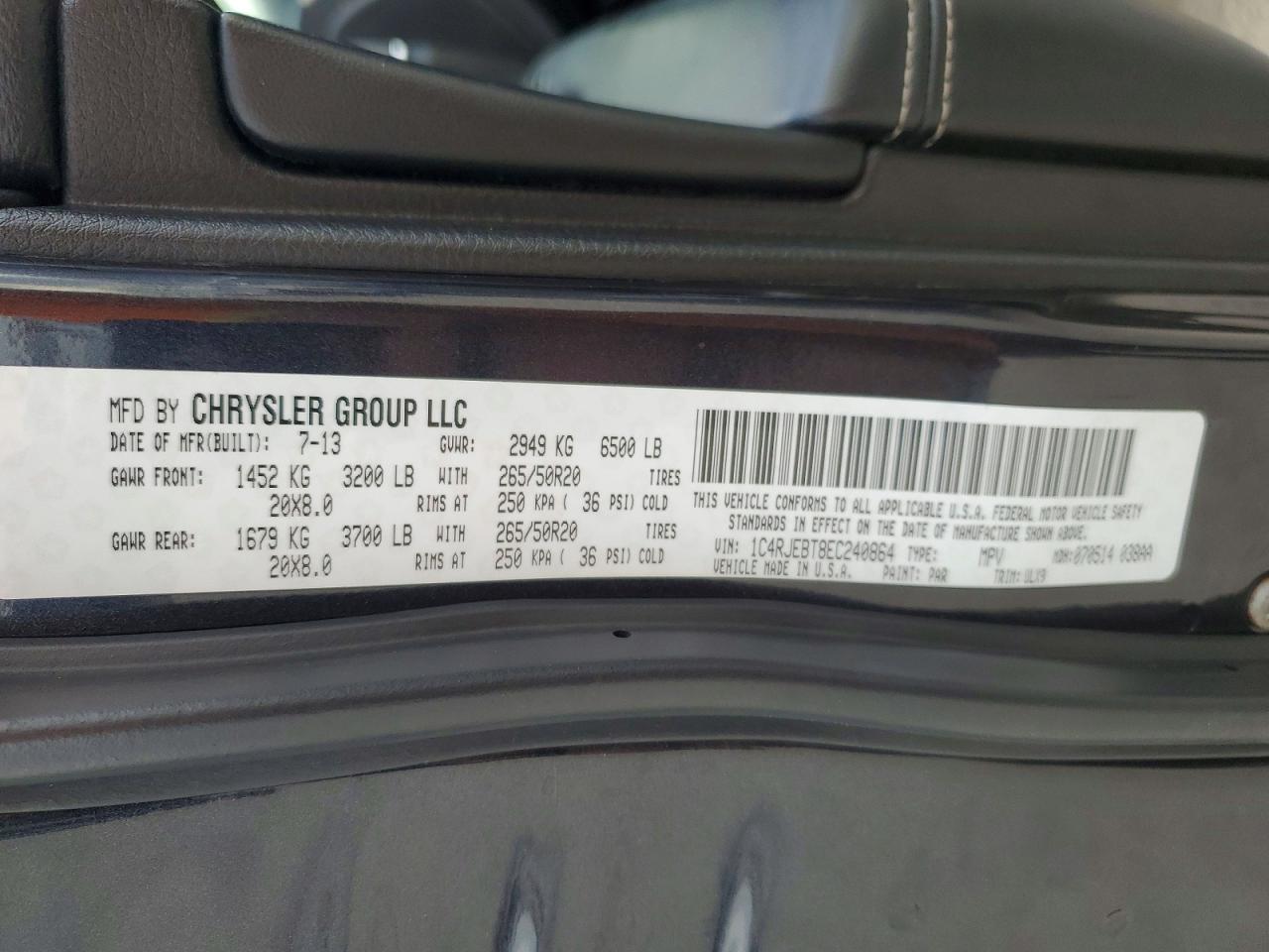2014 JEEP GRAND CHEROKEE LIMITED photo 25