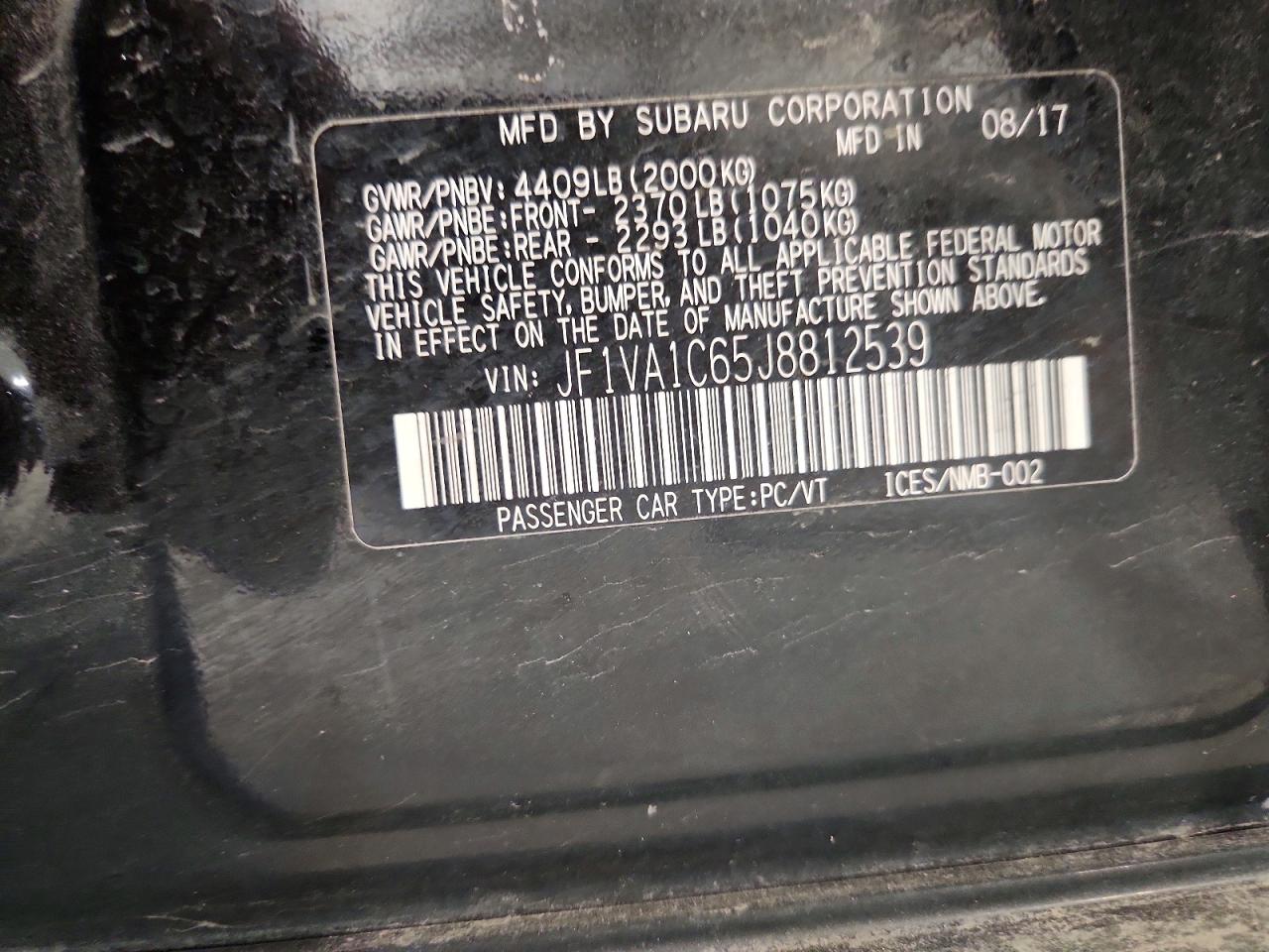 2018 SUBARU WRX PREMIUM photo 34