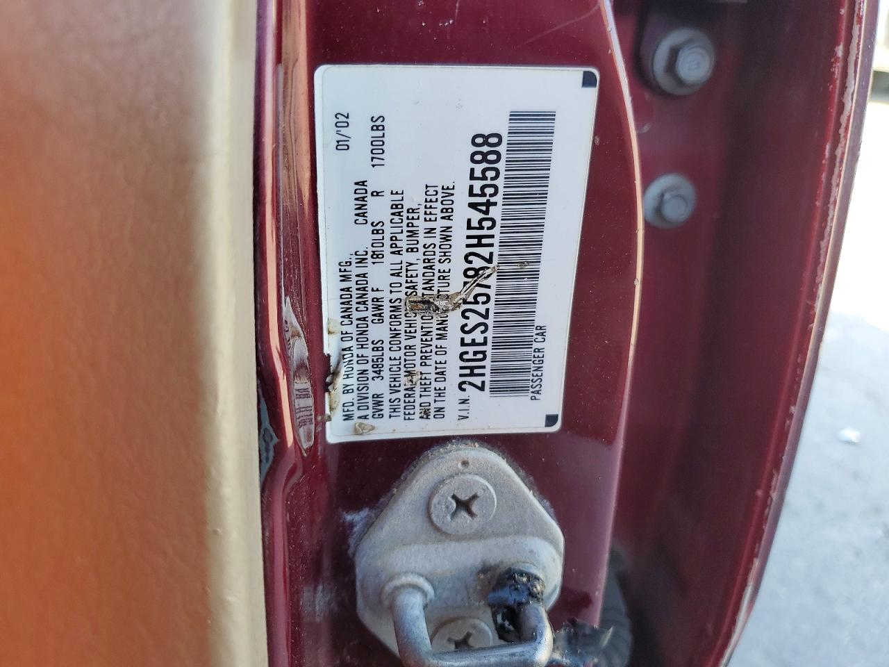 2002 HONDA CIVIC EX photo 37