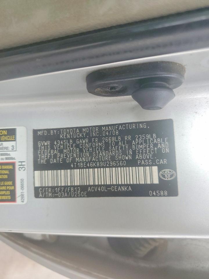2009 TOYOTA CAMRY LE photo 34