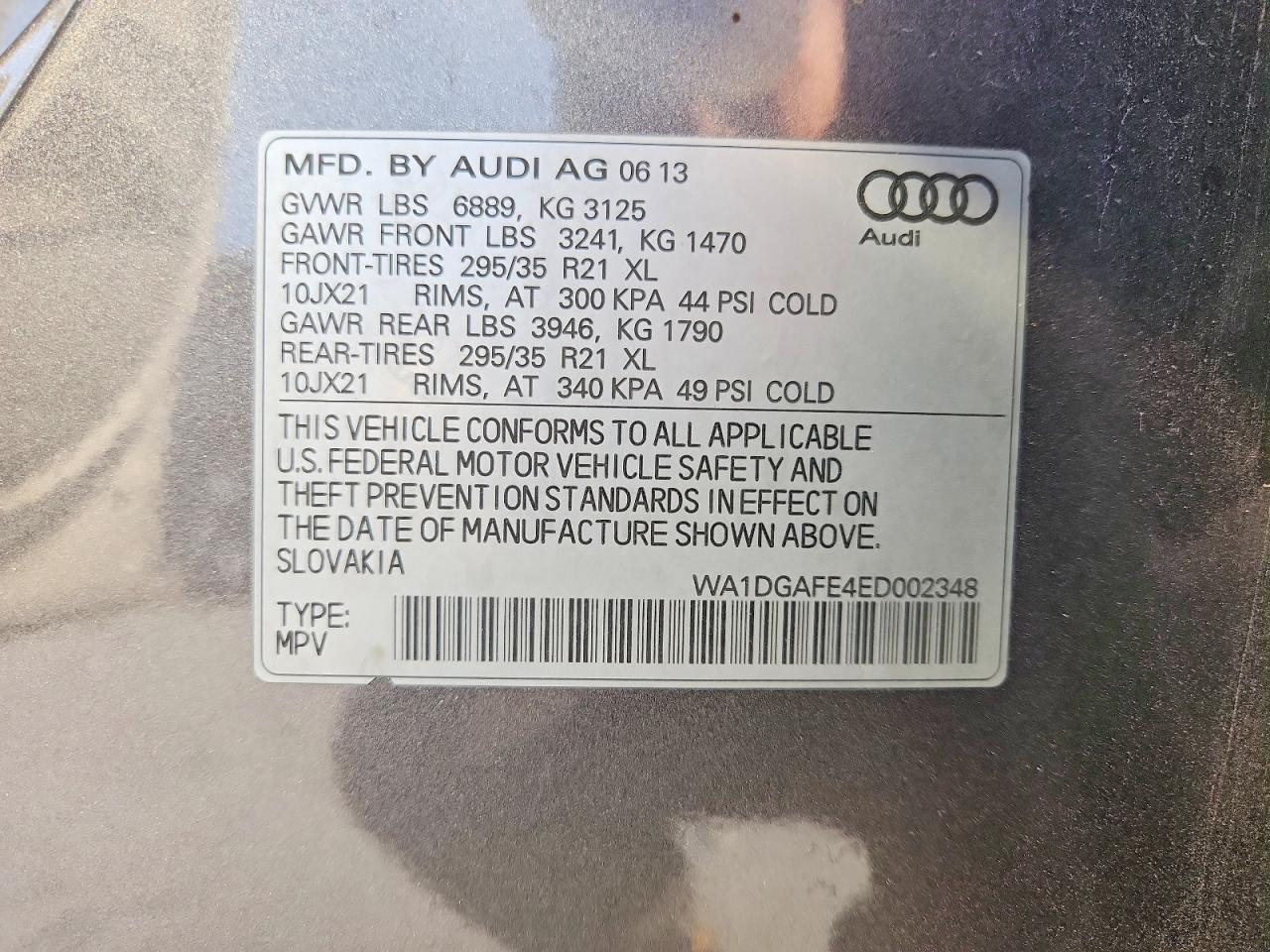 2014 AUDI Q7 PRESTIGE photo 37