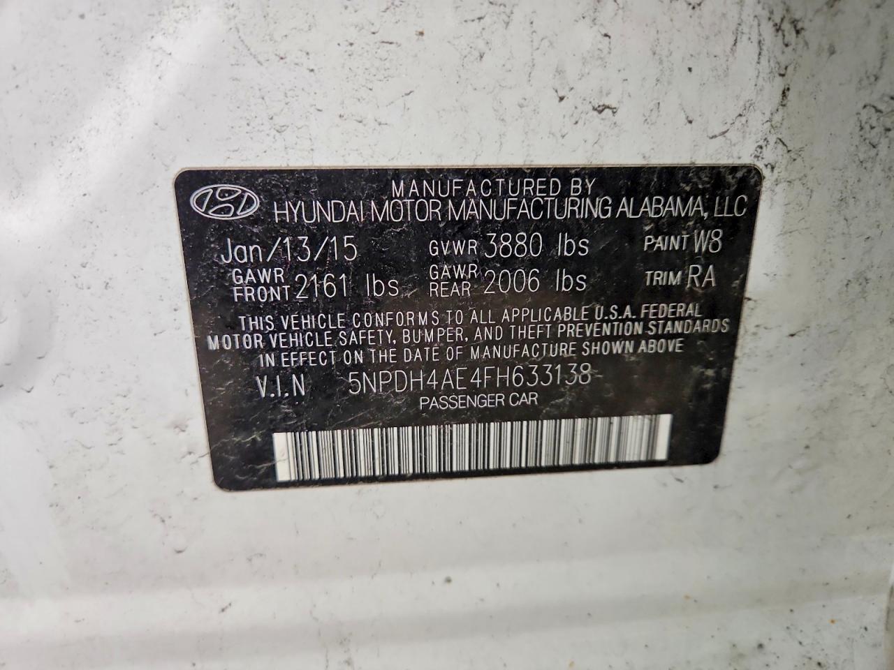 2015 HYUNDAI ELANTRA SE photo 23