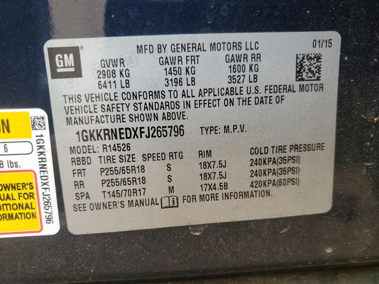 2015 GMC ACADIA photo 25