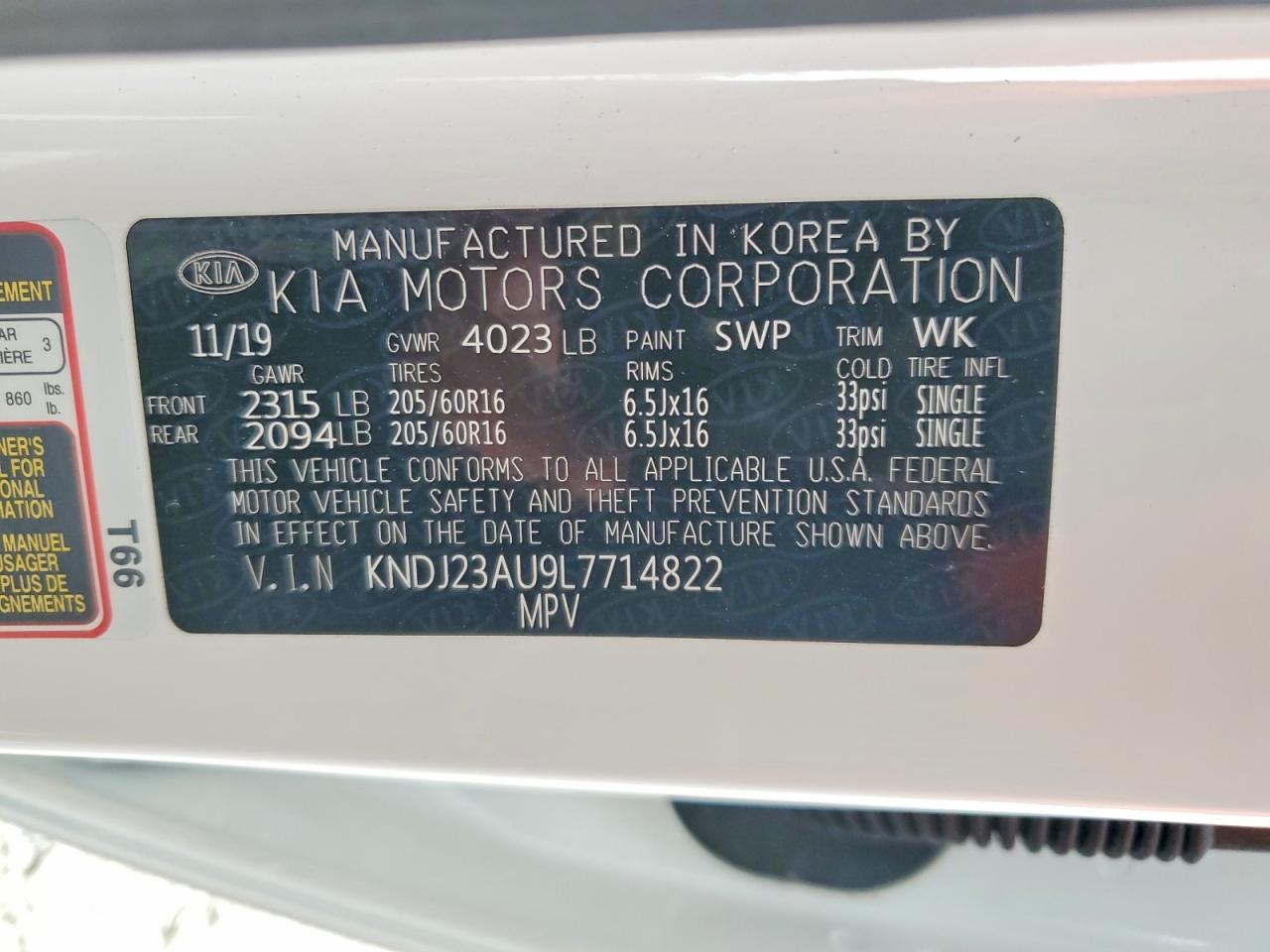 2020 KIA SOUL S photo 37