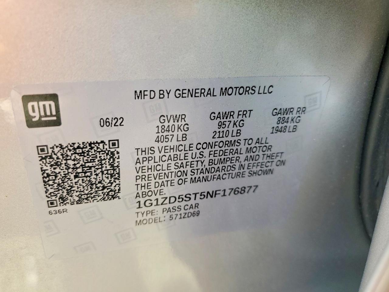 2022 CHEVROLET MALIBU LT photo 23