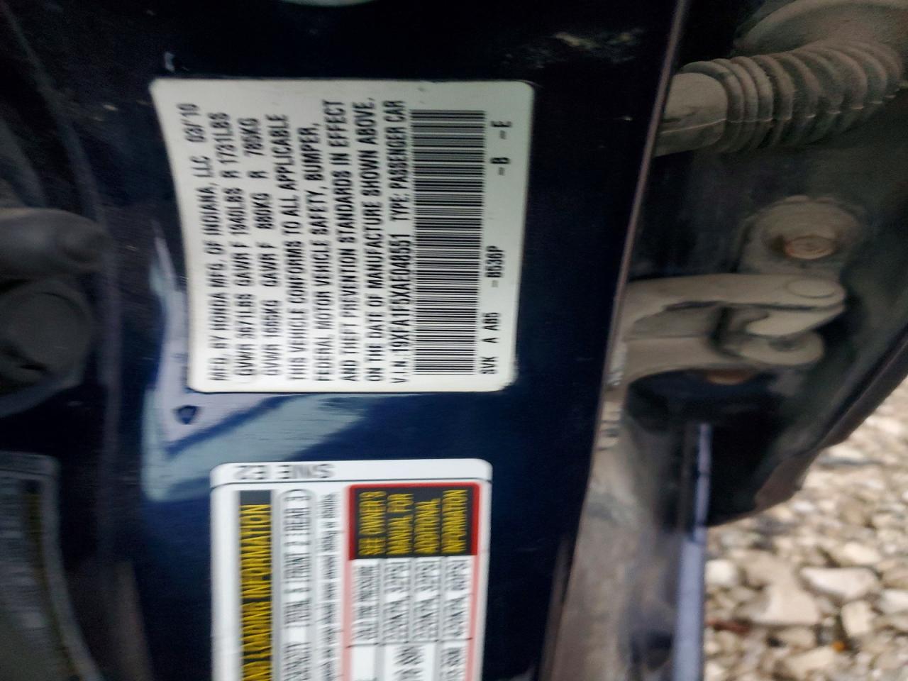 2010 HONDA CIVIC LX photo 23