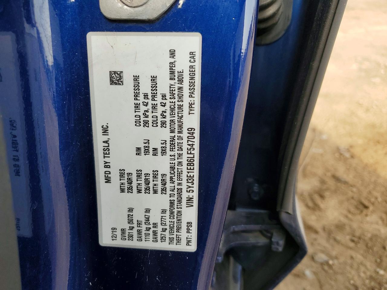 2020 TESLA MODEL 3 photo 34