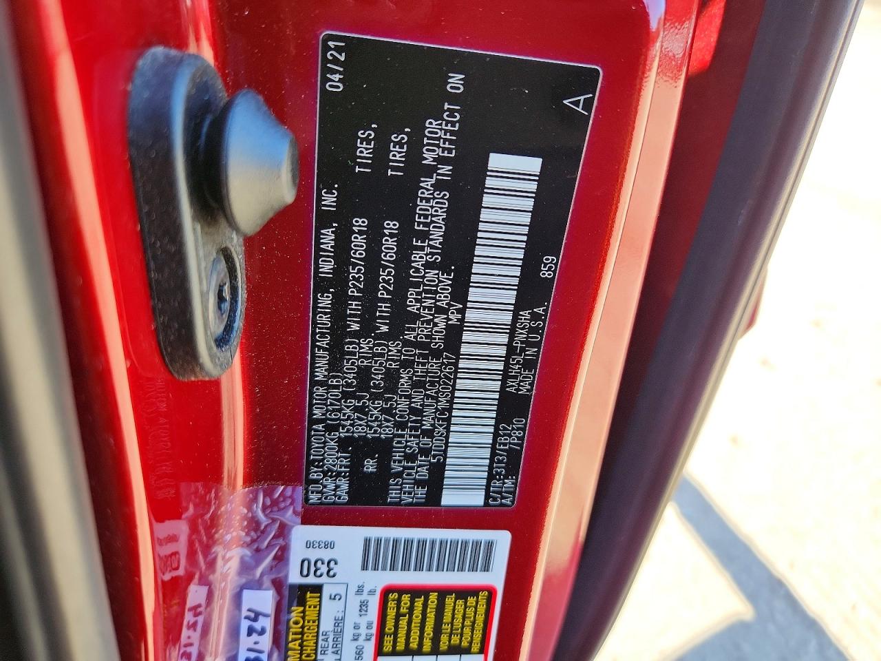 2021 TOYOTA SIENNA XSE 7-PASSENGER photo 40