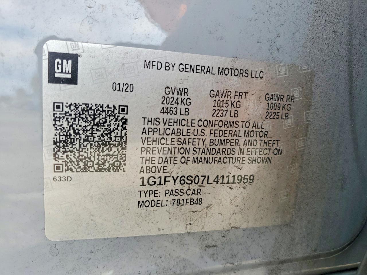 2020 CHEVROLET BOLT EV LT photo 23