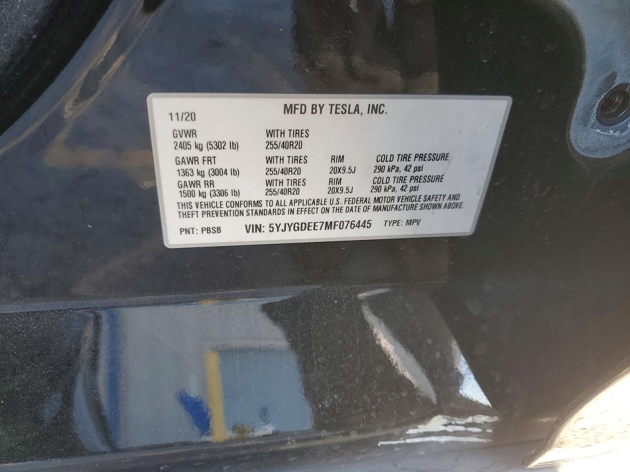 2021 TESLA MODEL Y photo 40