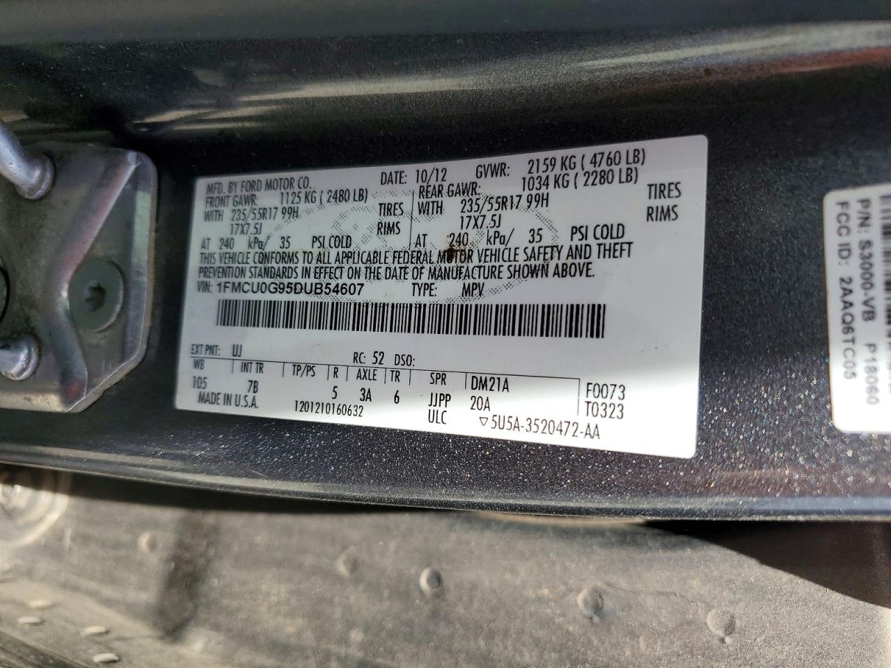 2013 FORD ESCAPE SE photo 13